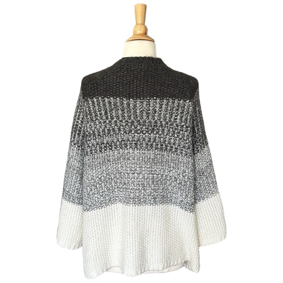 MNG Wool Blend Sweater Oversized Chunky Gradient Pullover Neutral, Size XS - Picture 7 of 14